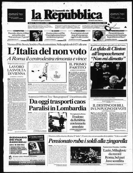 Il lunedì de La repubblica